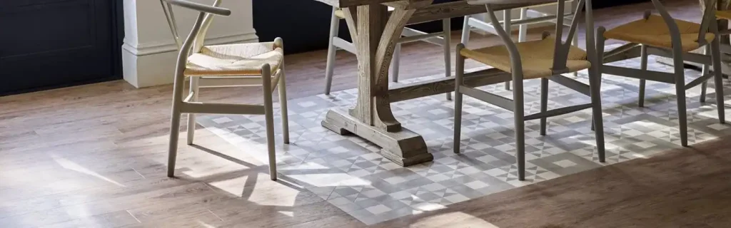 Amtico flooring Leicester - Colourbank showroom display of luxury vinyl tile flooring