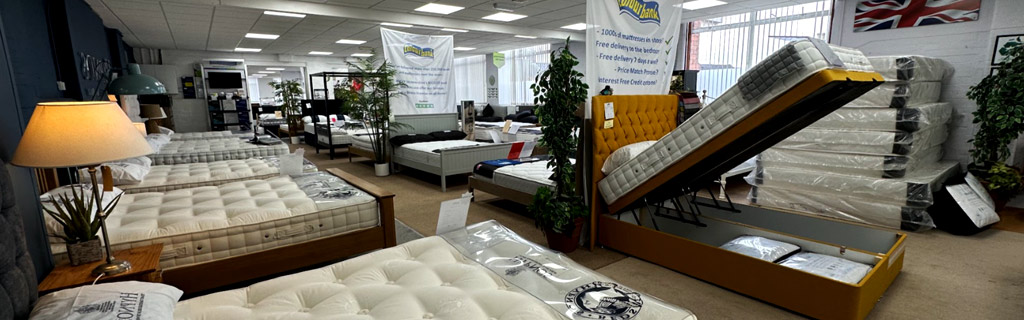 photo of the beds in the showroom