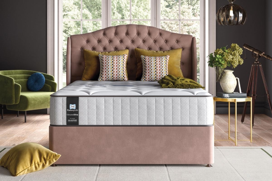 sealy mattress in bedroom